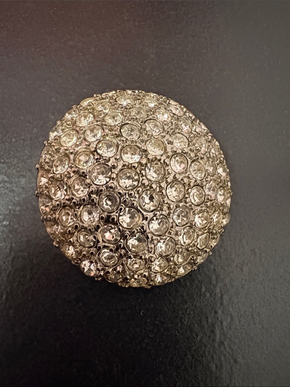 Kate Spade Black Mini Skirt with sparkly Diamond Style Buttons - Picture 5 of 5